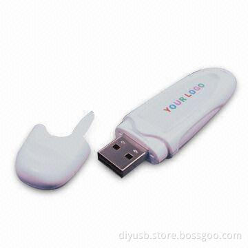 78 x 23 x 16mm Promotional USB Flash Drive with 40mA Static Current and 10-year Data Storage